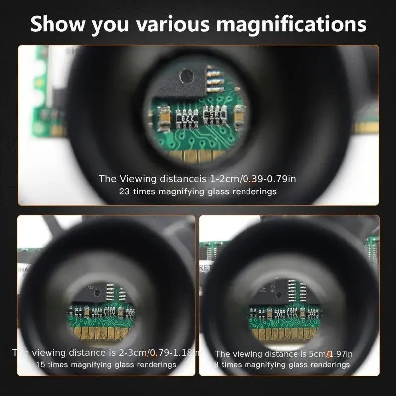 Triple Magnification Powers Glasses